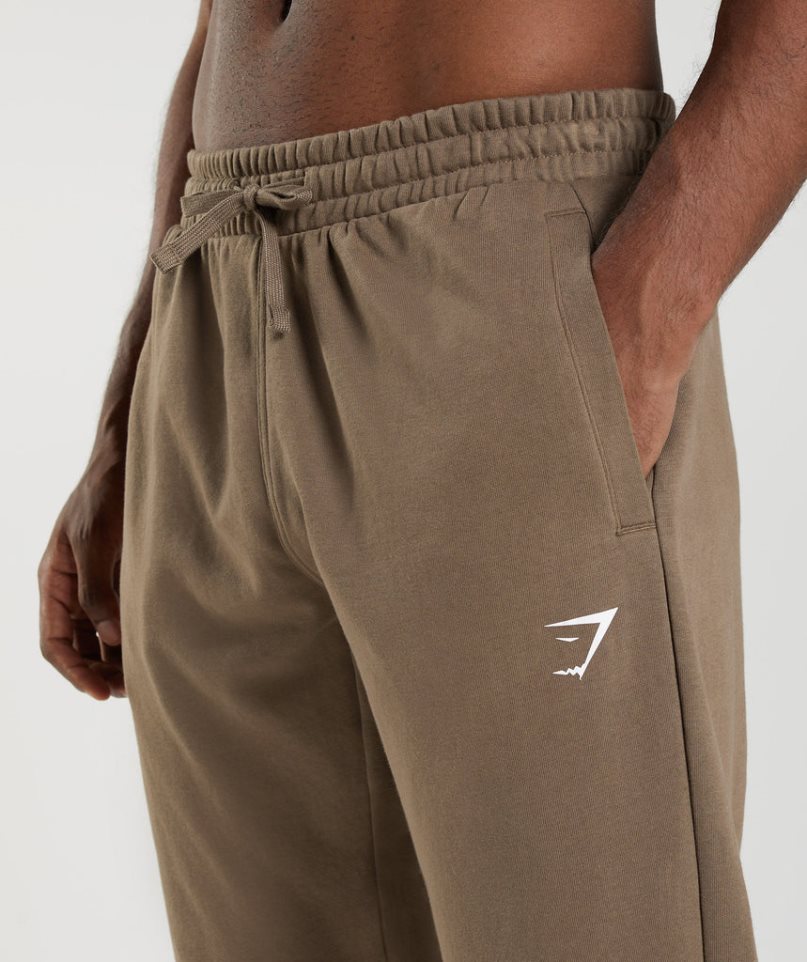 Men's Gymshark Essential Oversized Jogger Brown | NZ 2PRMWJ